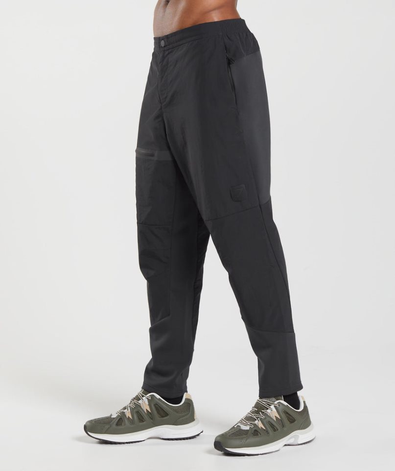 Men's Gymshark Retake Woven Jogger Black | CA 3651N0